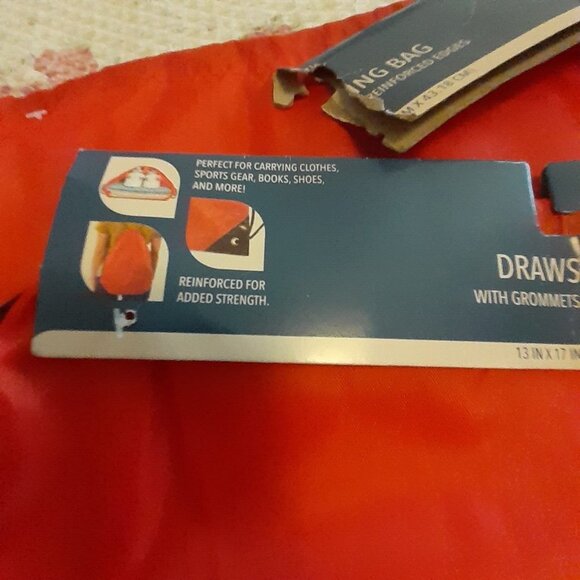 Travel Nylon Drawstring Backpack Bag String School Camp Sports Bags Gift 13x17" - Picture 5 of 8